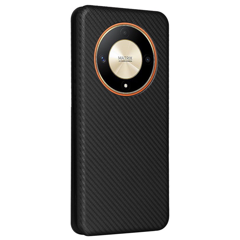 For Honor Magic6 Lite 5G / X9b 5G Carbon Fiber Leather Phone Case with Card Slots