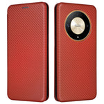 For Honor Magic6 Lite 5G / X9b 5G Carbon Fiber Leather Phone Case with Card Slots