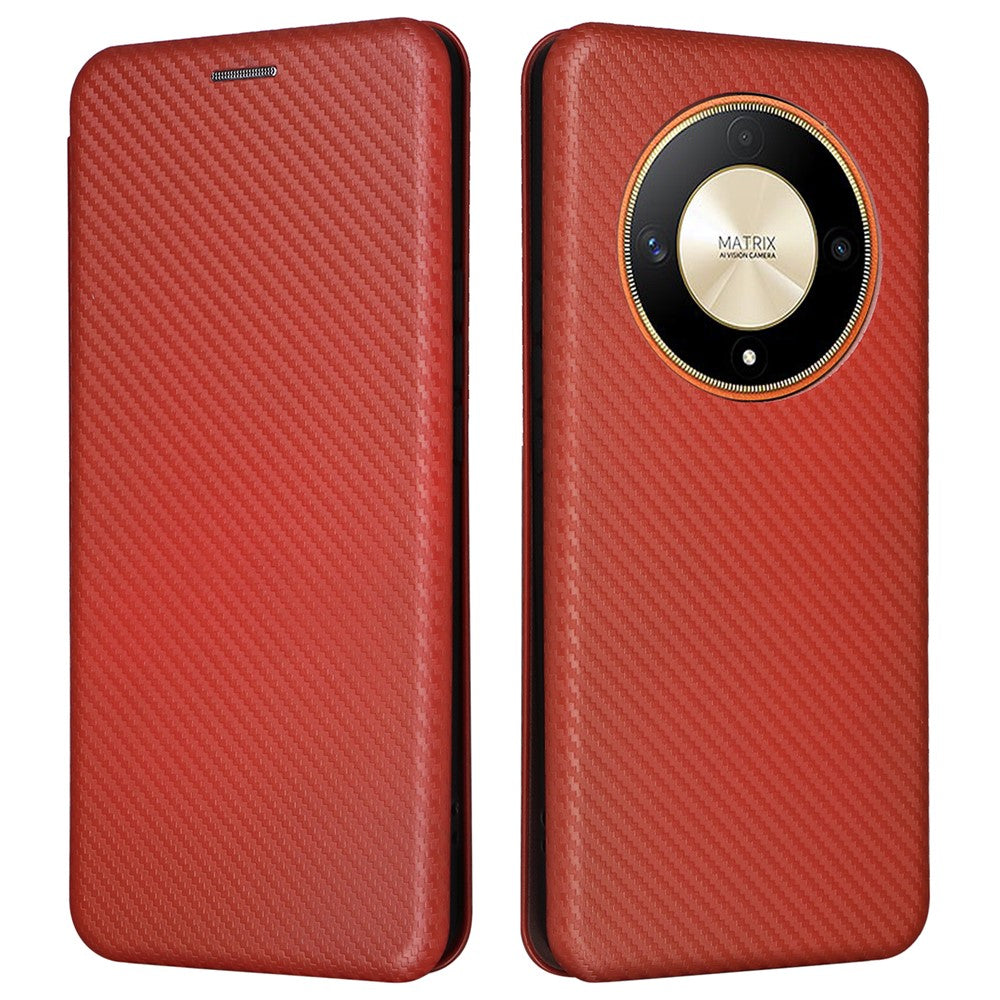 For Honor Magic6 Lite 5G / X9b 5G Carbon Fiber Leather Phone Case with Card Slots