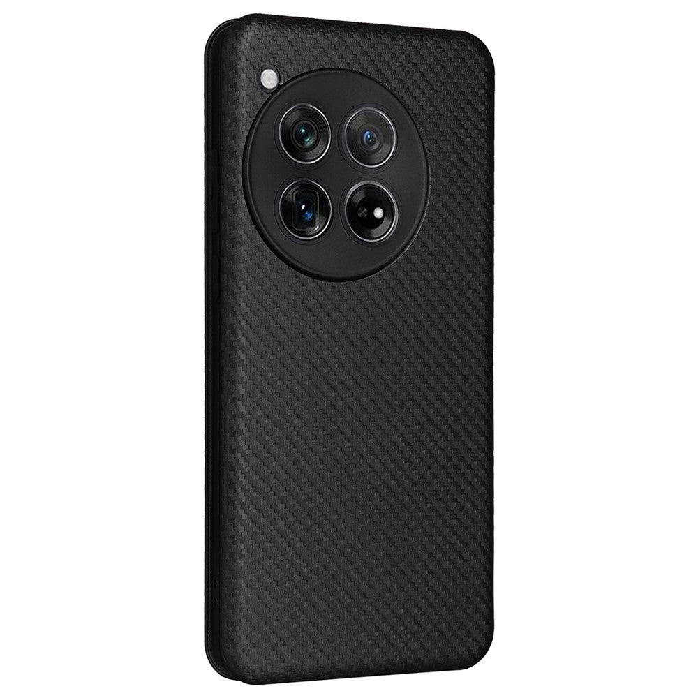 Läderfodral för OnePlus 12 5G med stativ för korthållare