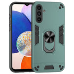 Samsung Galaxy A14 5G / A14 4G etui med ridsebestandigt PC+TPU-mobilcover og roterende ringstativ