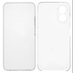 For Oppo A17 4G / A17k 4G Phone Case Clear Acrylic Back + TPU Frame Cover with PET Film