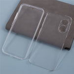 For Oppo A17 4G / A17k 4G Phone Case Clear Acrylic Back + TPU Frame Cover with PET Film