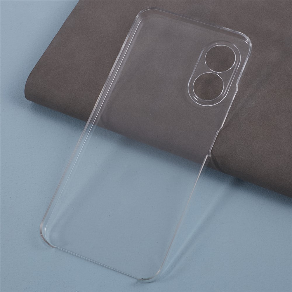 For Oppo A17 4G / A17k 4G Phone Case Clear Acrylic Back + TPU Frame Cover with PET Film