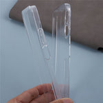 For Oppo A17 4G / A17k 4G Phone Case Clear Acrylic Back + TPU Frame Cover with PET Film