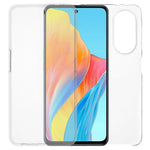For Oppo A98 5G Clear Case TPU Frame+Acrylic Back+PET Screen Protector