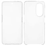 For Oppo A98 5G Clear Case TPU Frame+Acrylic Back+PET Screen Protector