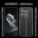 For OnePlus 12 5G Soft TPU Case Litchi Texture Protective Phone Cover