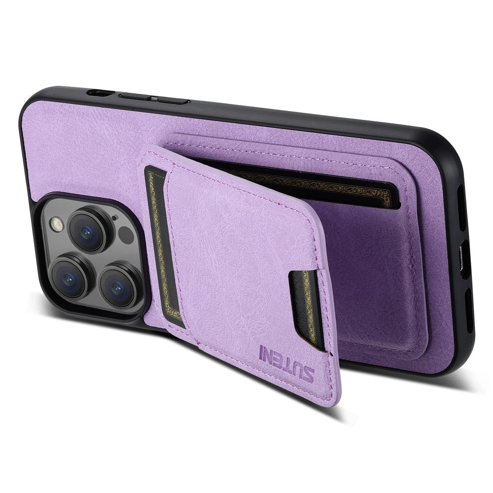 SUTENI H02 For iPhone 11 Pro PU Leather Case Litchi Texture Anti-scratch Phone Cover