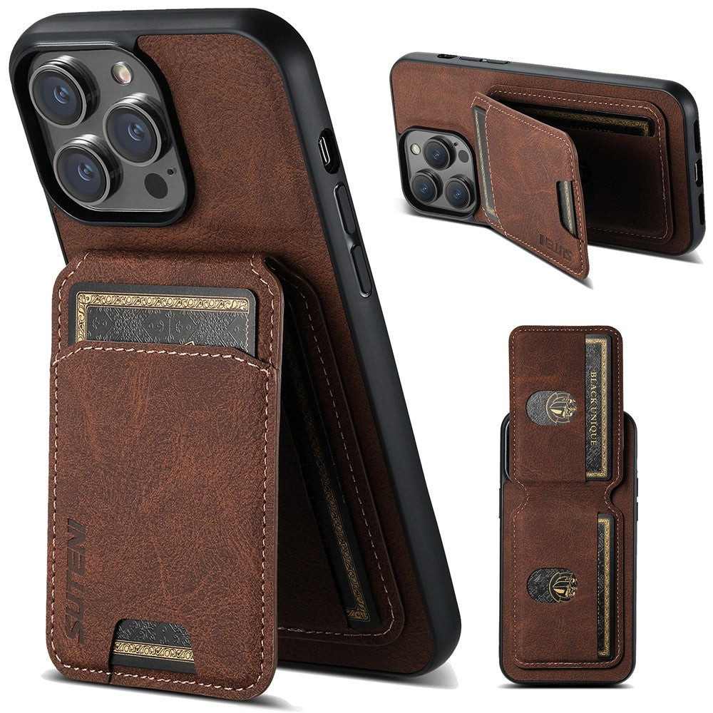 SUTENI H02 For iPhone 11 Pro PU Leather Case Litchi Texture Anti-scratch Phone Cover
