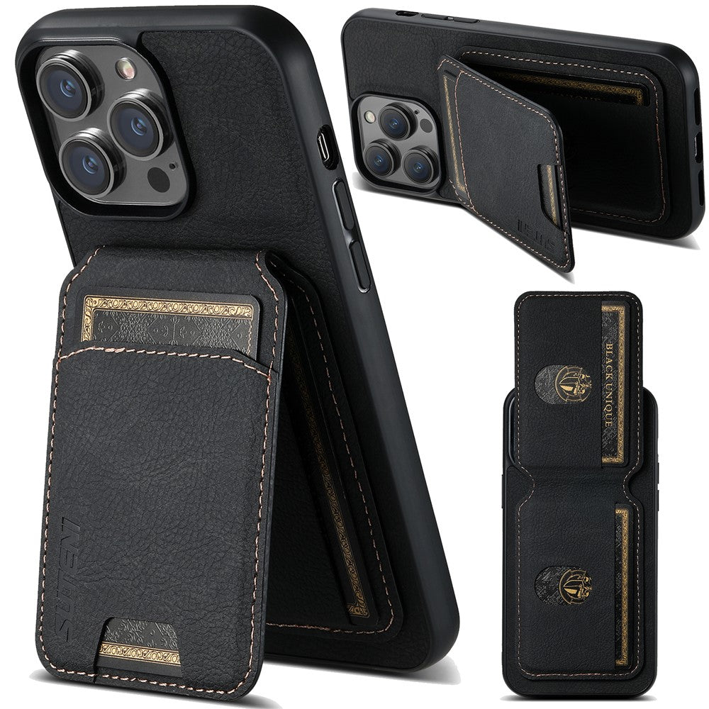SUTENI H02 For iPhone 11 Pro PU Leather Case Litchi Texture Anti-scratch Phone Cover