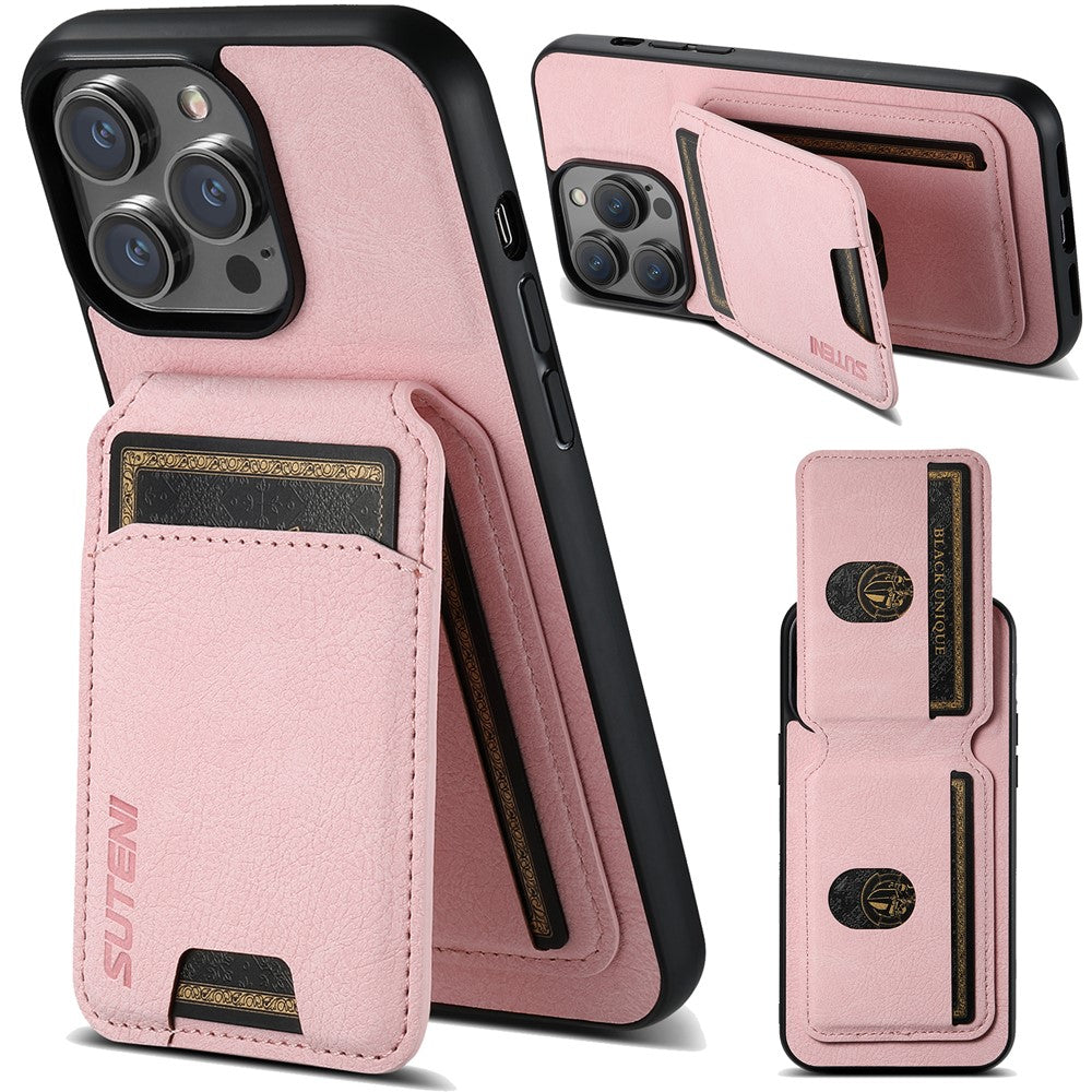 SUTENI H02 For iPhone 11 Pro PU Leather Case Litchi Texture Anti-scratch Phone Cover