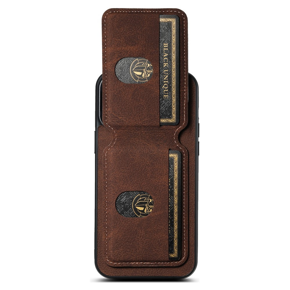 SUTENI H02 til iPhone 11 Pro Max cover Litchi tekstur kickstand kortpladser beskyttende skal