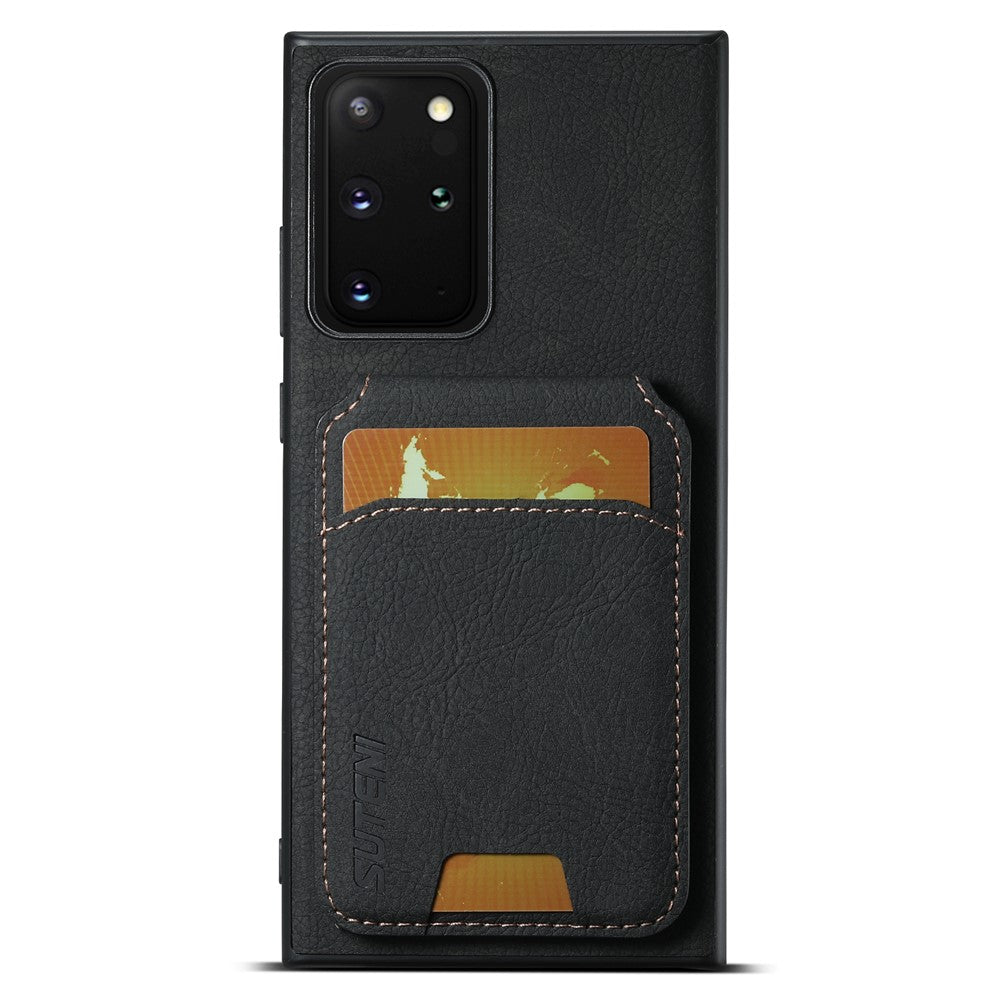 SUTENI H02 til Samsung Galaxy Note20 Ultra 5G / Note20 Ultra Kickstand Telefoncover med kortlommer