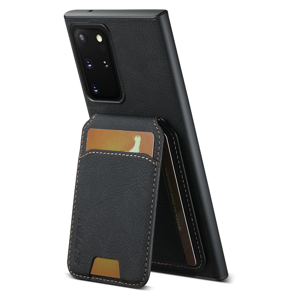 SUTENI H02 til Samsung Galaxy Note20 Ultra 5G / Note20 Ultra Kickstand Telefoncover med kortlommer