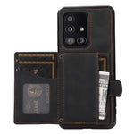 Til Samsung Galaxy A51 5G Kortholder TPU+PU Læder Telefoncover Kickstand Telefonbeskyttelse