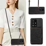 Til Samsung Galaxy A51 5G Kortholder TPU+PU Læder Telefoncover Kickstand Telefonbeskyttelse