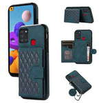 For Samsung Galaxy A21s Phone Case TPU+PU Leather Phone Cover with Card Holder