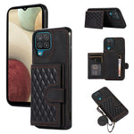 Samsung Galaxy A12-skal med tryckt mobilfodral korthållare i TPU+PU-läder