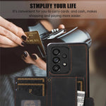 For Samsung Galaxy A72 5G / 4G Case TPU+PU Leather Kickstand Card Holder Phone Cover