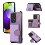 For Samsung Galaxy A72 5G / 4G Case TPU+PU Leather Kickstand Card Holder Phone Cover