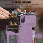 For Samsung Galaxy S20 4G / 5G Card Holder Phone Case TPU+PU Leather Kickstand Phone Cover