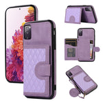 For Samsung Galaxy S20 4G / 5G Card Holder Phone Case TPU+PU Leather Kickstand Phone Cover