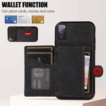For Samsung Galaxy S20 FE 2022 / S20 FE / S20 FE 5G / S20 Lite Case Card Holder TPU+PU Leather Phone Shell