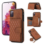 For Samsung Galaxy S20 FE 2022 / S20 FE / S20 FE 5G / S20 Lite Case Card Holder TPU+PU Leather Phone Shell