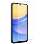 NORTHJO til Samsung Galaxy A15 5G / 4G Blødt TPU-etui med skærmbeskytter i hærdet glas
