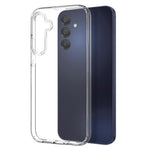 NORTHJO til Samsung Galaxy A15 5G / 4G Blødt TPU-etui med skærmbeskytter i hærdet glas