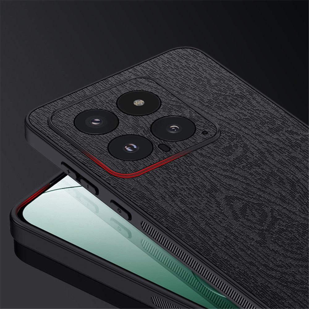 Xiaomi 14 mobilmobilskal reptåligt träådring bakstycke