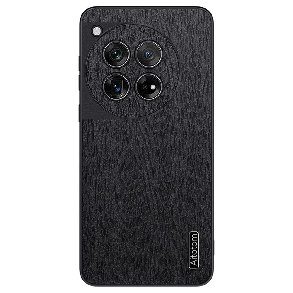 OnePlus 12 5G mobilmobilskal stötsäkert träådring bakstycke