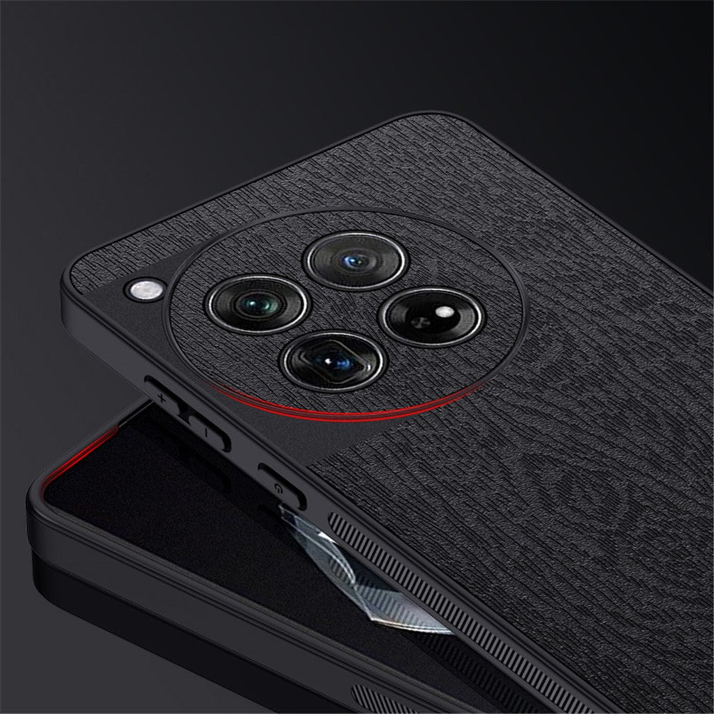 OnePlus 12 5G mobilmobilskal stötsäkert träådring bakstycke