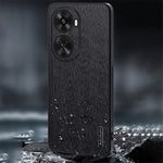 For Huawei nova 11 SE / nova 12 SE 4G Cell Phone Case Wood Grain PC+TPU+PU Back Cover