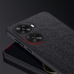 For Huawei nova 11 SE / nova 12 SE 4G Cell Phone Case Wood Grain PC+TPU+PU Back Cover