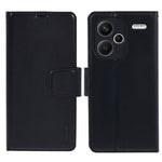 HANMAN Mill Series for Xiaomi Redmi Note 13 Pro+ 5G Case PU Leather Wallet Phone Stand Cover