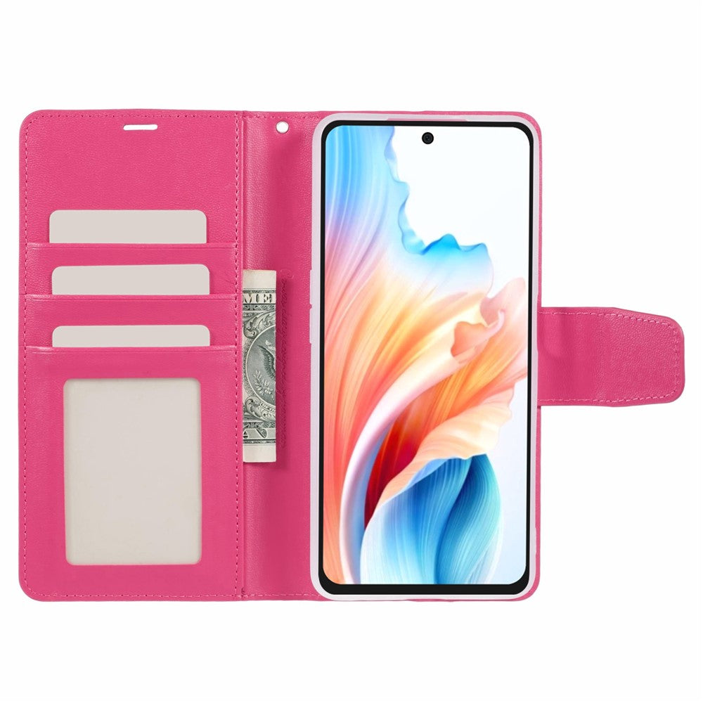 HANMAN Mill Series for Oppo A79 5G / A2 5G Case PU Leather Phone Shell Flip Wallet Cover