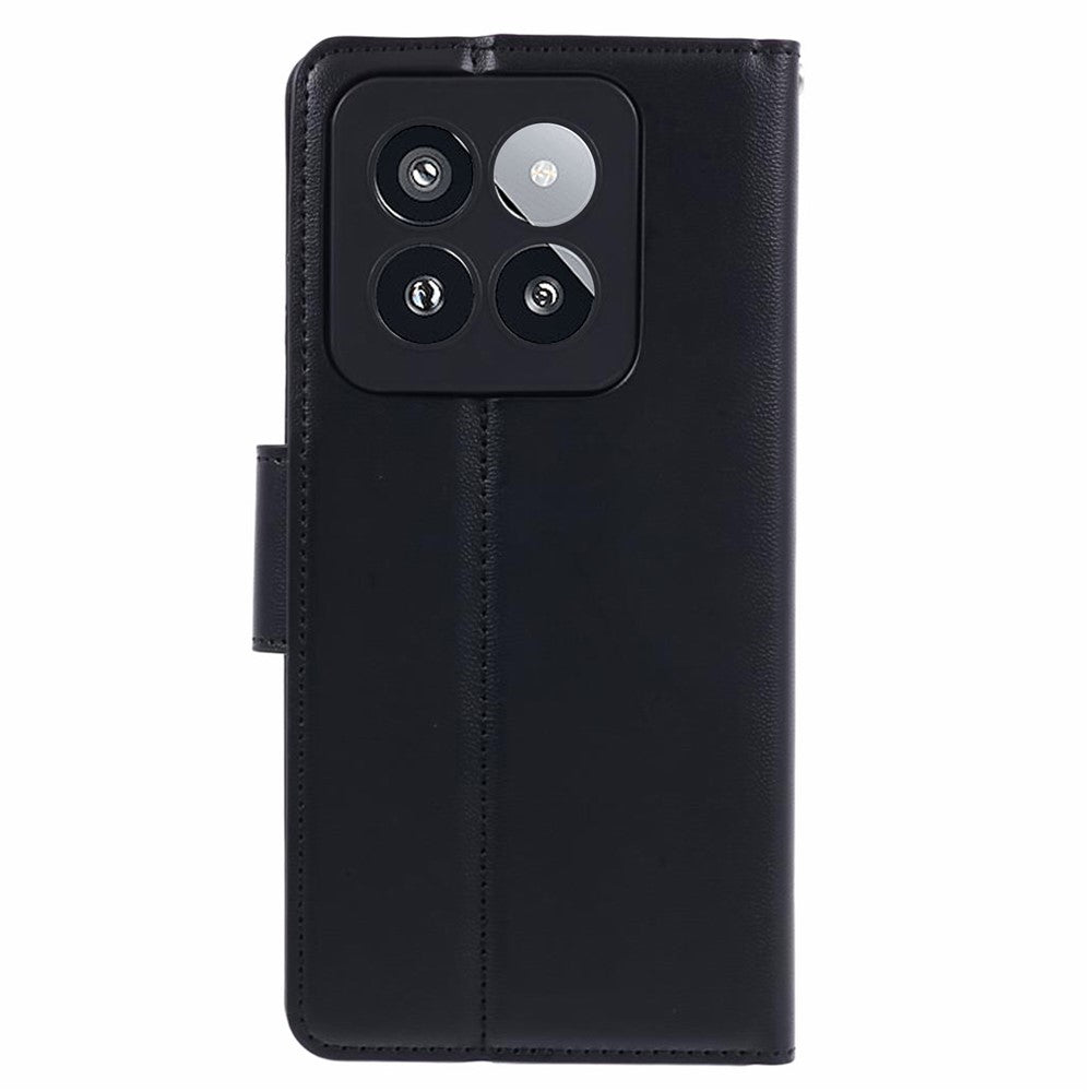 HANMAN Mill Series Cell Phone Cover for Xiaomi 14 Pro Case Phone Shell PU Leather Wallet