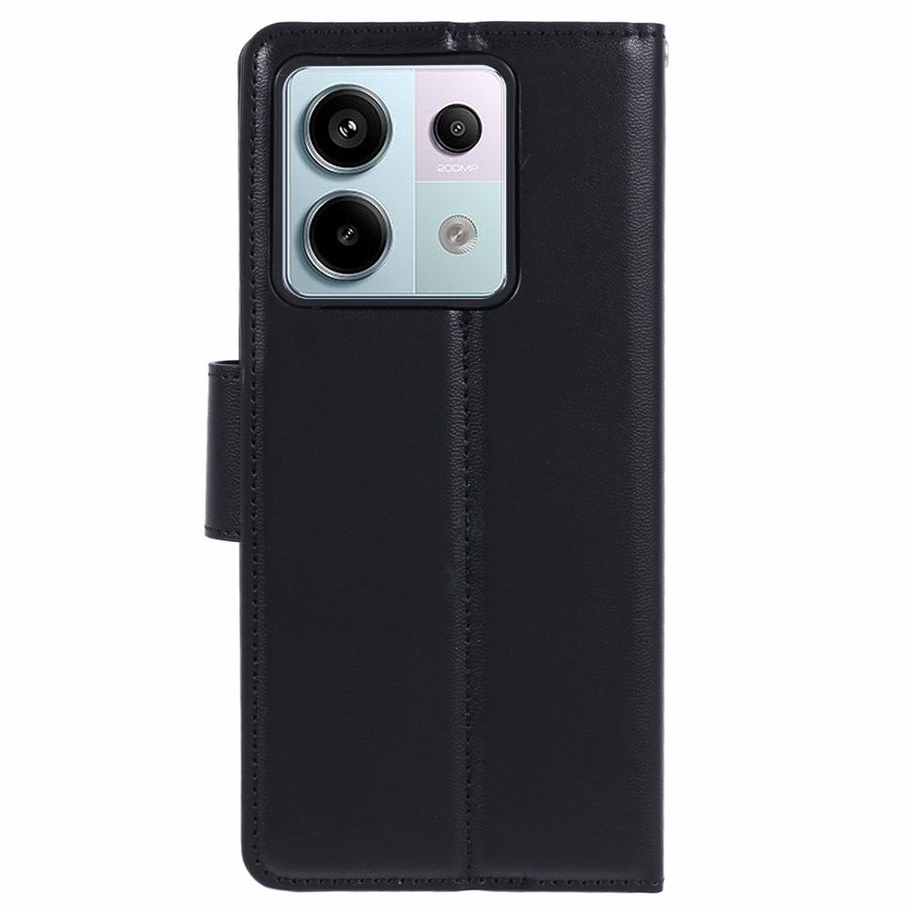 HANMAN Mill Series for Xiaomi Redmi Note 13 Pro 5G / Poco X6 5G Case PU Leather Phone Cover Wallet