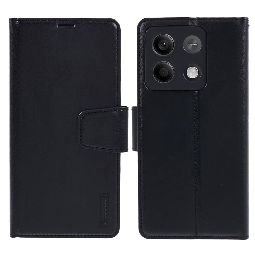 HANMAN Mill Series mobilskal för Xiaomi Redmi Note 13 5G Fodral PU-läder mobilskal Plånbok