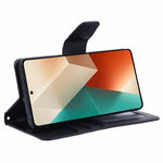 HANMAN Mill Series mobilskal för Xiaomi Redmi Note 13 5G Fodral PU-läder mobilskal Plånbok