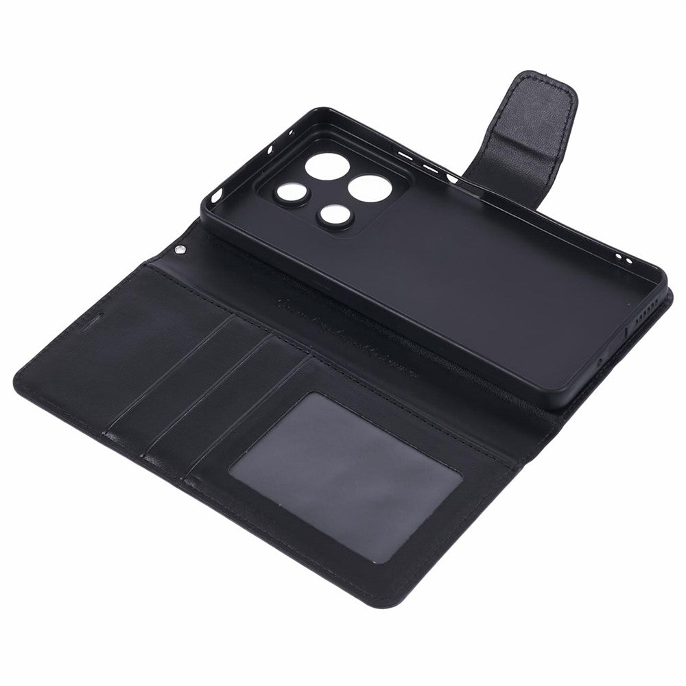 HANMAN Mill Series mobilskal för Xiaomi Redmi Note 13 5G Fodral PU-läder mobilskal Plånbok