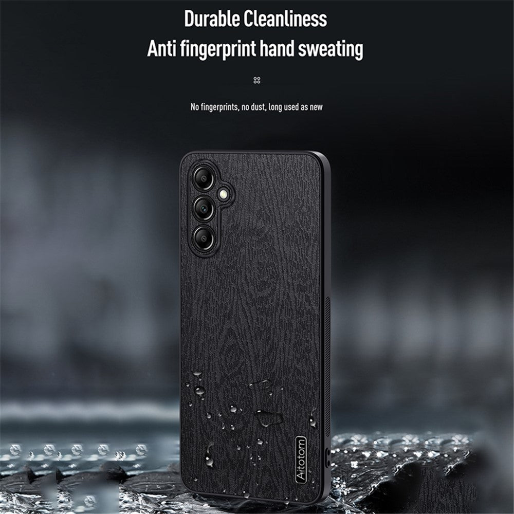 Til Samsung Galaxy A15 5G Mobiltelefoncover Trækorn PC+TPU+PU Bagsidebeskyttelsescover