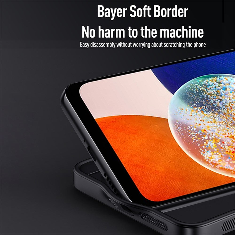 Til Samsung Galaxy A15 5G Mobiltelefoncover Trækorn PC+TPU+PU Bagsidebeskyttelsescover