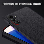Til Samsung Galaxy A15 5G Mobiltelefoncover Trækorn PC+TPU+PU Bagsidebeskyttelsescover