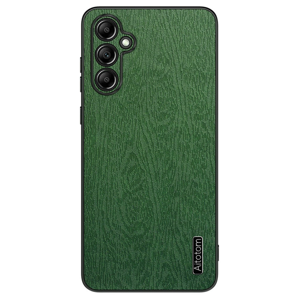 Til Samsung Galaxy A15 5G Mobiltelefoncover Trækorn PC+TPU+PU Bagsidebeskyttelsescover