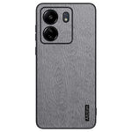 For Xiaomi Redmi 13C 4G / Poco C65 4G Wood Texture PU Leather Coated PC+TPU Cell Phone Case