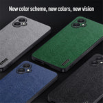 Til Samsung Galaxy A05 4G Mobiltelefonbagcover i PU-læder med træstruktur og PC+TPU