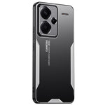 For Xiaomi Redmi Note 13 Pro+ 5G Case Aluminium Alloy+TPU+PC Airbag Protection Protective Shell with Lens Cover